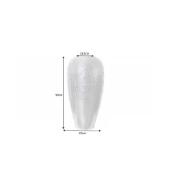 Wazon ORIENT 50 cm srebrny