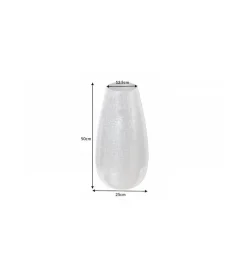 Wazon ORIENT 25 cm srebrny