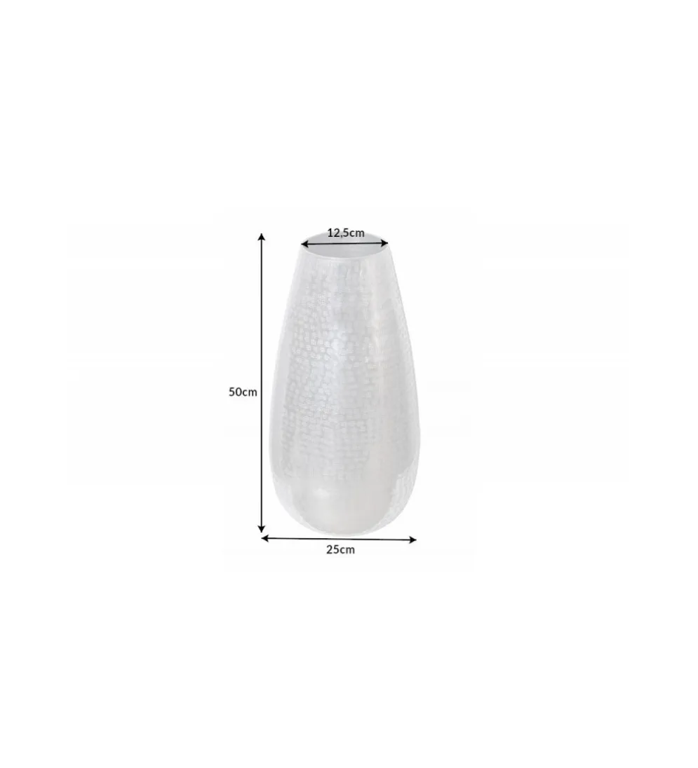 Wazon ORIENT 25 cm srebrny