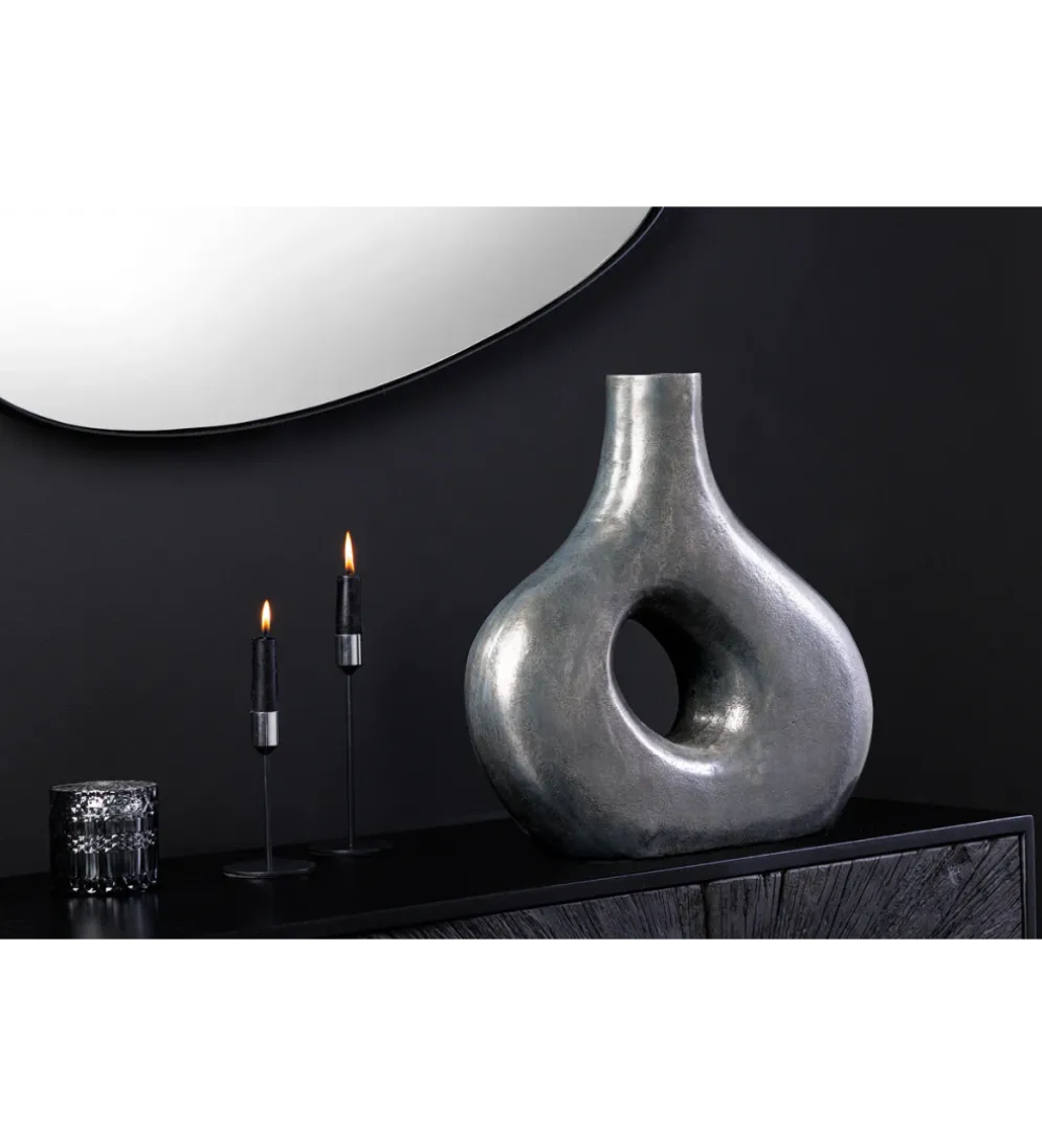 Wazon RING 30 cm ciemnoszary