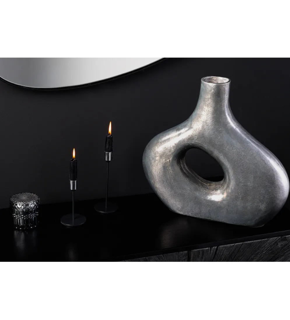 Wazon RING 30 cm ciemnoszary