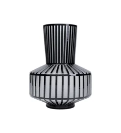 Wazon Roulette 24 cm czarno biały