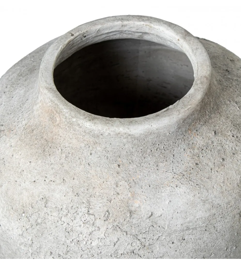 Wazon RUSTIC 43 cm ceramika szary