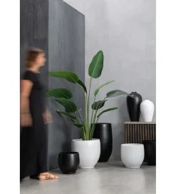 Wazon YING 90 cm ceramika czarny