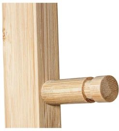 Wieszak ESKEMIHO 170 cm w odcieniu naturalnym na kółkach