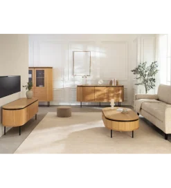 Witryna ATELIER 140 cm kolor naturalnego dębu