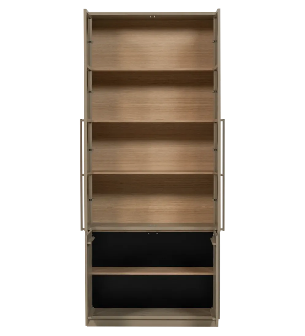 Witryna CASA 236 cm drewno sosny piaskowy