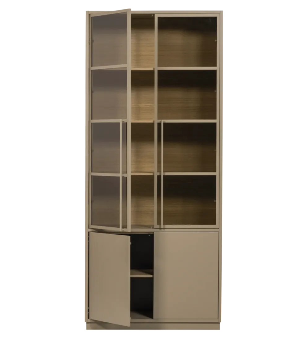 Witryna CASA 236 cm drewno sosny piaskowy