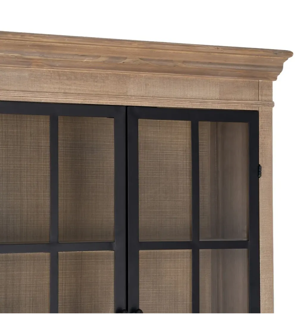 Witryna COTTAGE 135 cm drewno sosny