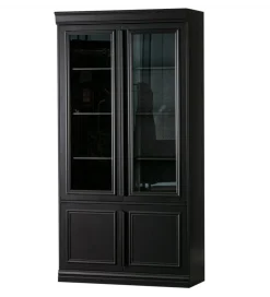 Witryna ORGANIZE 215 cm drewno sosna czarny mat