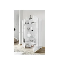Witryna szklana MIRO 120 cm biała