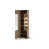 Witryna VALENCIA 64 cm lewostronna Antracytowo Naturalna