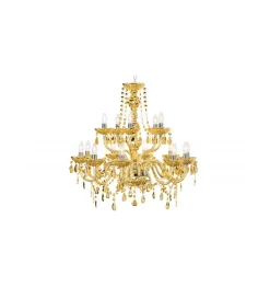 Żyrandol Karat 80 cm 15 ramion złoty