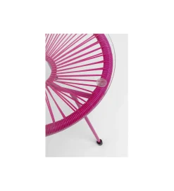 Zestaw fotel i stolik ACAPULCO MONO 85 i 50 cm różowe