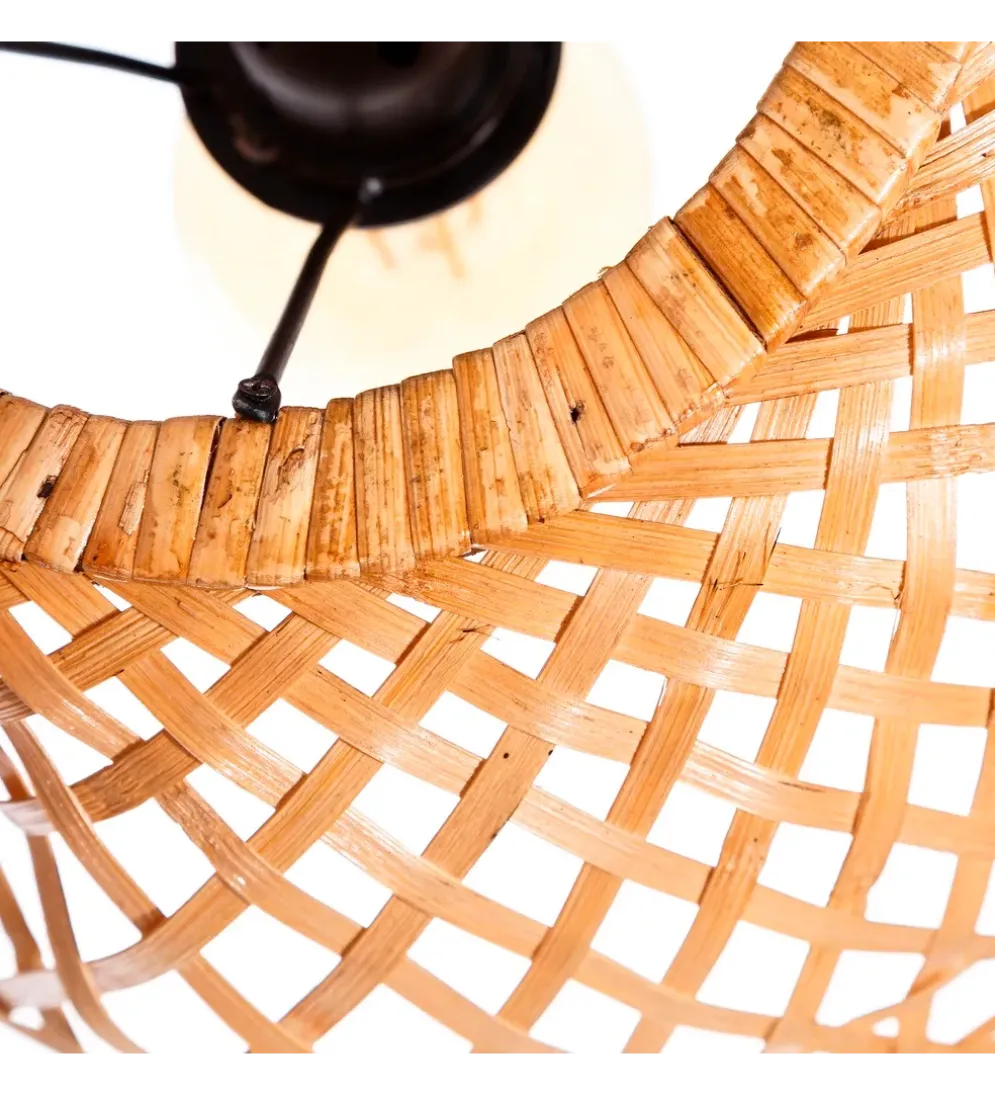 Zestaw 2 lamp wiszących WATEY 42 cm naturalne