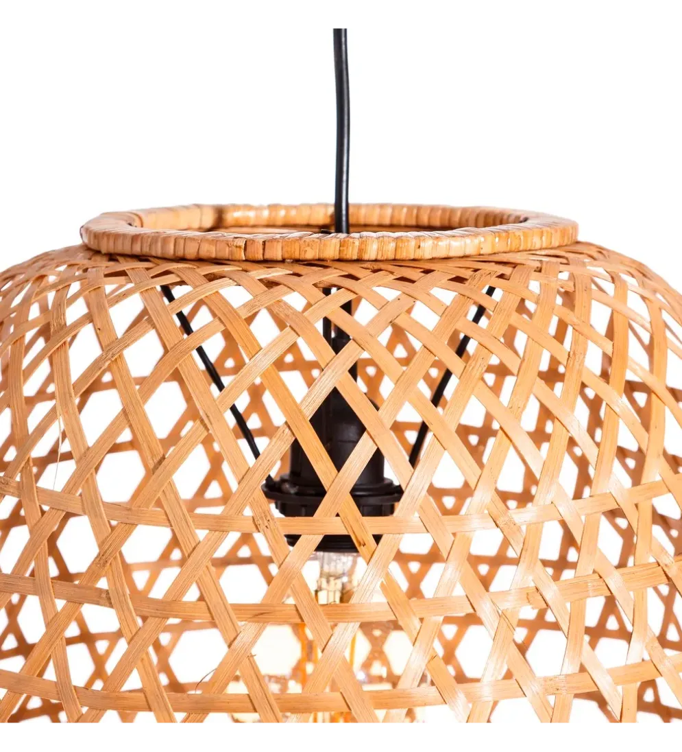Zestaw 2 lamp wiszących WATEY 42 cm naturalne