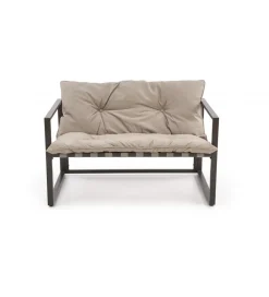 Zestaw ogrodowy SHARK brązowy - sofa + 2 x fotel + ława