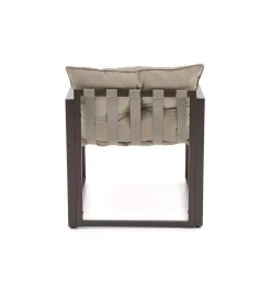 Zestaw ogrodowy SHARK brązowy - sofa + 2 x fotel + ława