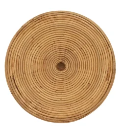 Zestaw 2 stolików kawowych MEGORY 60 cm 39 cm ratan