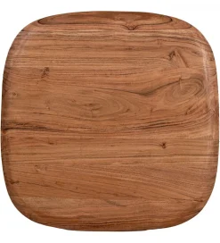 Zestaw 2 stolików kawowych PIMKO 50 cm 40 cm drewno akacja
