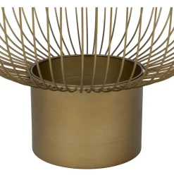 Zestaw 2 stolików kawowych RAG 50 cm 42 cm złote