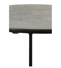 Zestaw 2 stolików kawowych RENGO 61 cm 76 cm antyczny brąz czarny