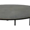 Zestaw 2 stolików kawowych RENGO 61 cm 76 cm antyczny brąz