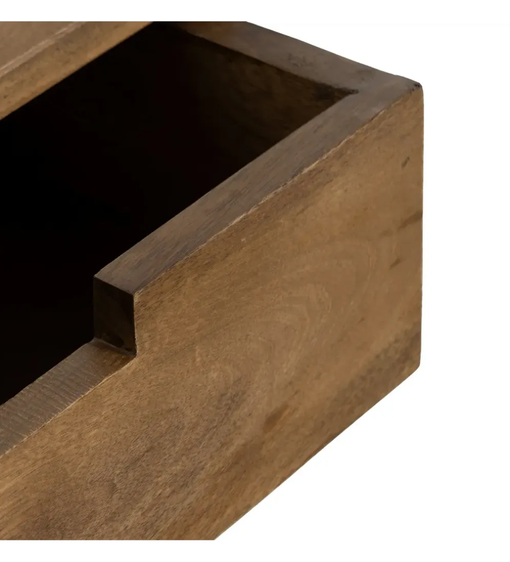 Zestaw 2 Stolików nocnych wiszących NOHENY 55 cm drewno mango