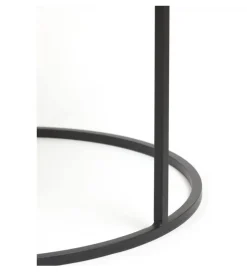 Zestaw 2 stolików TALCA 75 cm 67 cm nikiel