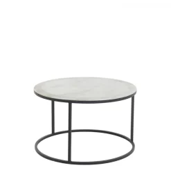 Zestaw 2 stolików TALCA 75 cm 67 cm nikiel