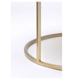 Zestaw 2 stolików TALCA 75 cm 65 cm złoty